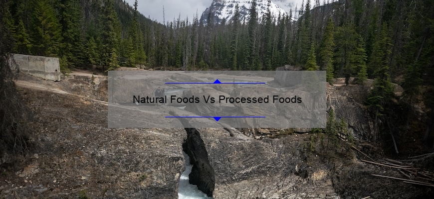 Natural Foods Vs Processed Foods