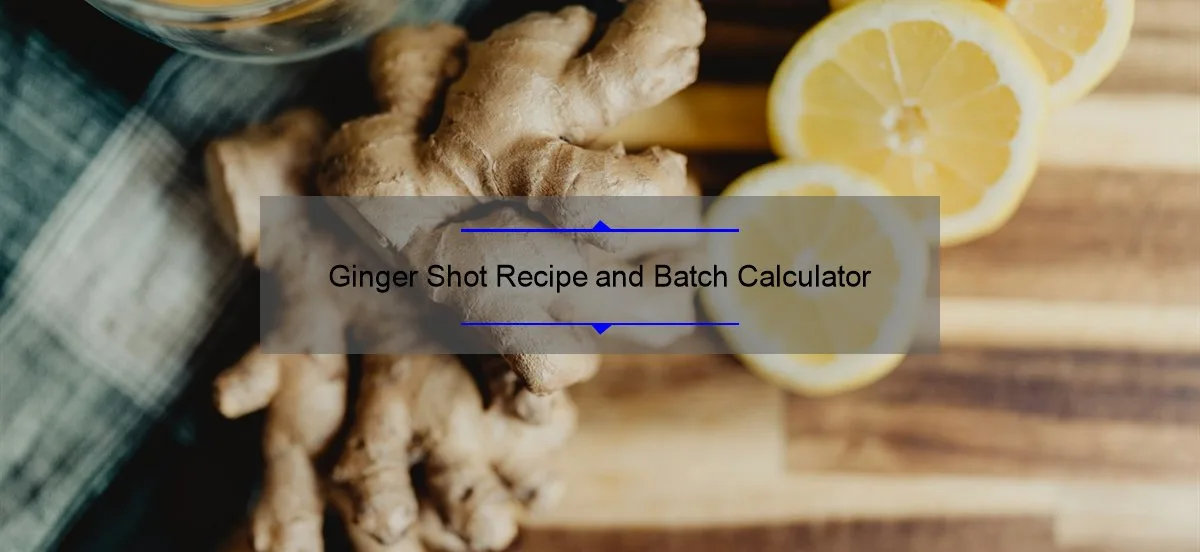 Fresh ginger root and sliced lemons, the main ingredients in a ginger shot recipe