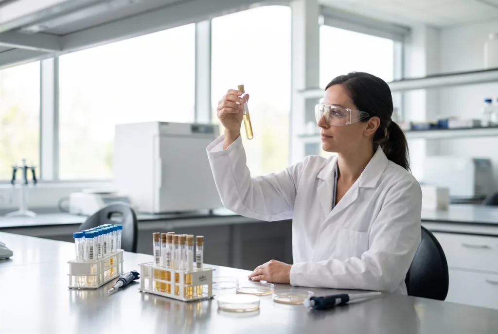 How Are Nutrition Facts Verified on Food Labels? 2 Nutrition facts verified in the lab: a food scientist analysing food samples